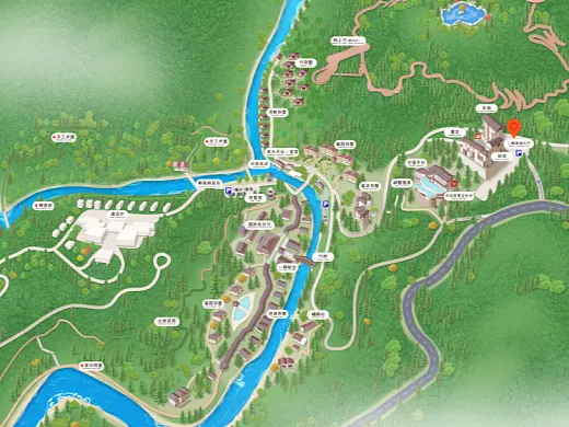 彰武结合景区手绘地图智慧导览和720全景技术，可以让景区更加“动”起来，为游客提供更加身临其境的导览体验。